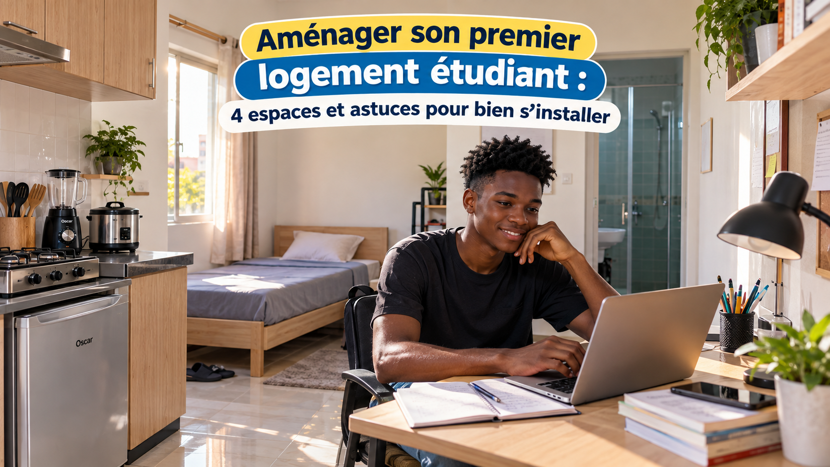 Aménager son premier logement étudiant avec un espace d’étude fonctionnel